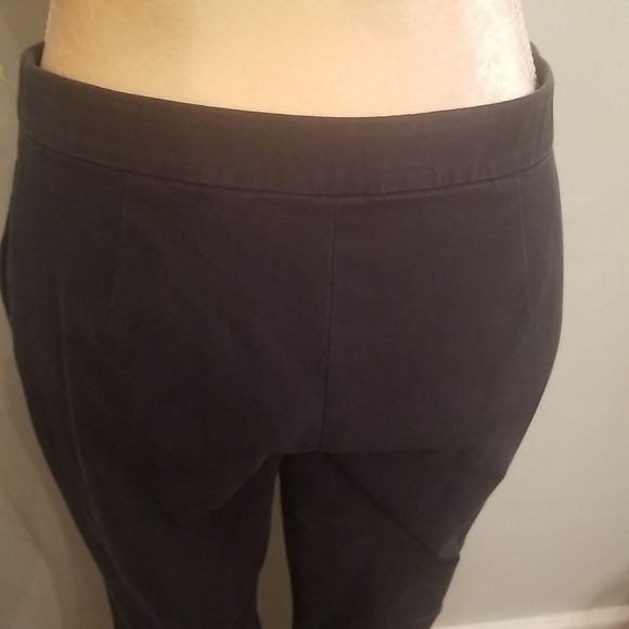 Theory Thaniel Navy Twill Stretch Crop Pants Sz. 4 EUC - Picture 6 of 12